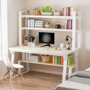 책상 중학생 고등학생 오크 테이블 노트북 컴퓨터 대학생