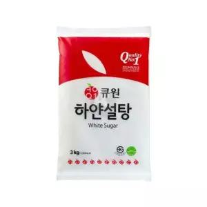 하얀설탕 3Kg 백설탕 업소용 대용량 흰담금설탕 백색 요리 조리 반찬 다용도