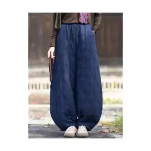 여성 트렌디 아이템 바지 면린넨 겨울 핫팬츠 호리병 면 따로 입기 선뜻 빈티지블루머 HT4