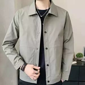 남자 깔끔한 스타일 카라 캐주얼 포멀 데이릴 외출 자켓남성 봄자 아우터 데님 진청 교복아 점퍼 자켓 셔츠