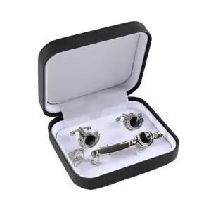 SASF21081 블랙하프 수트 악세사리 세트남자패션타이핀 넥핀 넥용 정장 디자인넥 정장넥