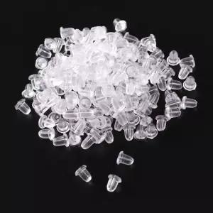 실리콘 귀걸이 클러치 6mm 200개(1팩)