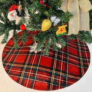 로열 스튜어트 타탄 크리스마스 트리 스커트 격자무늬 스코틀랜드 U2013 트리의 전통 클래식 실물 레드 4U20136피트 인조 홀리데이 농가 장식 프린트 매트 36인치 스커트