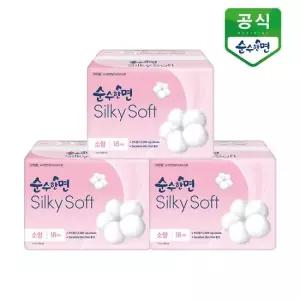 순수한면 생리대 실키소프트 소형 18P x 3팩