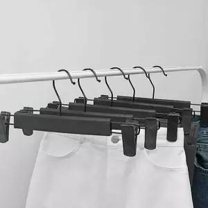 블랙 YYL912D9 바지걸이 정장바지걸이 바지걸이집게 매장옷걸이