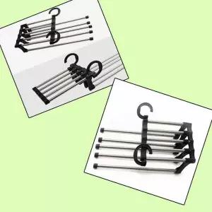 가정용 ZMV823D2 5단 의류 행거 바지 팬츠 정리 용품 옷걸이