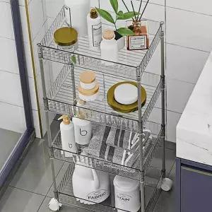 이동식선반 CWB485D2 4단 이동식트레이 바퀴달린선반