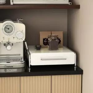 사무실 탕비실 먼지차단 슬라이딩 커피캡슐 정리 보관함 홀더 디스펜서