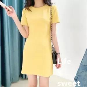 [의류] 데일리 반팔 미니 롱원피스 시원한 쉬폰원피스 편한