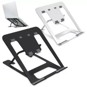 알루미늄 노트북 거치대 받침대 탁상용 독서 태블릿스탠드 용태 튼튼한 높이조절 휴대용 높이 접이식 테블