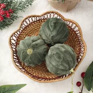 Jdt 장식볼 3p 8cm 세로줄폼이트리악세사리 소품 트리볼 이미지볼 성탄 크리스마스 성탄절