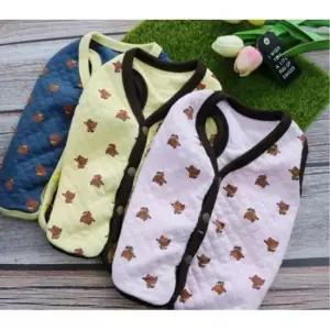 [반려] 강아지 배색 여우 조끼 핑크 3XL 1P 산책 실내 보온