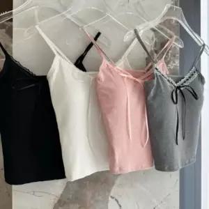 [라일리여성언더웨어] Rly 캡 브라 나시 여성 티 내장 레이스 끈 이너