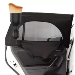 카쏙 차량용 햇빛가리개 카커튼 방충망 가림막 뒷좌석 다용도 먼지 브러쉬 세트