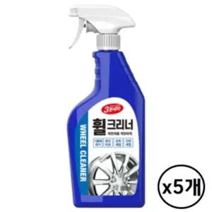카렉스 3분세차 휠크리너 650ml 5개 세정제 클리너 크리너 타이어세제 청소