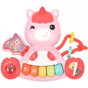 오즈토이 아동용 유니콘 멜로디 피아노 장난감 분홍 xqs2071a 0세 신생아 유아용품 감각발달완구 용완구 지