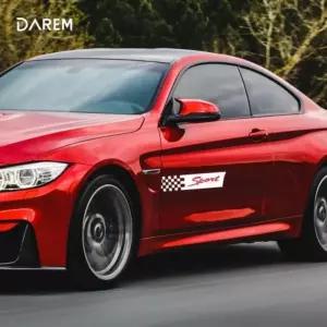 흠집보정 차량 체크 플래그 용스티커 화이트 자동차옆면 데칼 용데 특이한