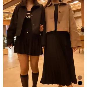 숏 카라 코트 자켓 LM-0195 귀여운 여성 하프 모직 울코트 모직반 여성반