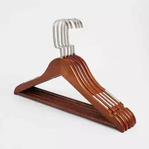 옷걸이 ZJN570H9 여성 논슬립 원목 5p 클래식