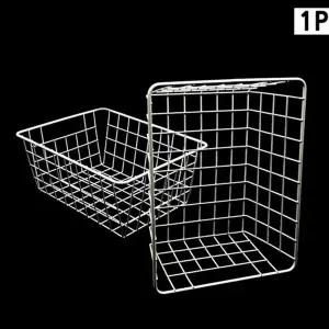 철제 QGH905M7 바구니 정리 수납용 바스켓 북유럽 감성-흰색