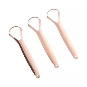 구취제거 스텐 혀클리너 (3p 로즈골드) DK56닦기 백태 세정기 양치도구 크리너 관리 혓바닥 스테인리스 설