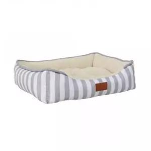 [반려] 강아지 줄무늬 방석 대형 그레이 1P 고양이 쿠션 침대