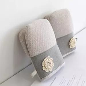 라떼 체크 주방 장갑 2개한세트 심플한 예쁜