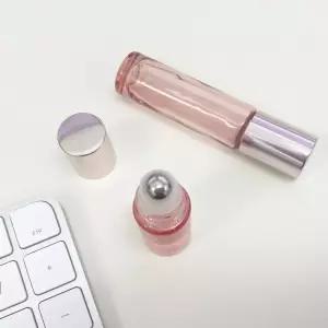 여행용 롤링 컬러 유리 롤온 공병 투명 로즈 5ml 향수공병