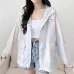 [신상오픈런]무지개 바람막이 방풍 얇은긴팔 봄여름 후드점퍼 (30492812)