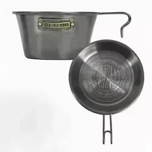 카즈미 캠핑컵 시에라 티타늄 앞접시 실버 2P휴대용 시에라물 캠핑 스텐 레스 식기