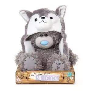 Me To You 4150 허스키 모자 플러시 베어 18cm곰인형 봉제 디자인 캐릭터 놀이 장난감 애착
