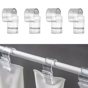 투명 집게걸이 4개입 치약클립 욕실정리 폼클렌징클립