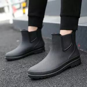 남자 레인 부츠 장화 남성 슈즈 패션 발목장마대비 작업 신발