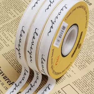 선물 포장 코튼 리본 러브유꽃 포장끈 공예 공예실 만들기 타래 면끈 면사 면줄 롤끈 용끈