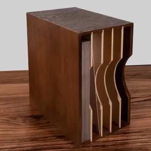 LP보관함 CD장식장 원목 거치대 LP거치대 엘피 수납