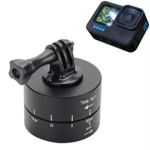 GOPRO10 호환 타임랩스 60분 회전 타이머 고프로10고거치대 고용 홀더 오즈모 캠거치대 거치대 액션