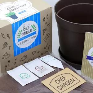 홈가드닝 채소 텃밭 모듬쌈 야채 재배 패키지거실화분 인테리어 실내식물 미니 사무실 소형 키우기쉬운 키