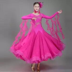 왈츠복 탱고 댄스복 모던 여성 라틴 댄스 퀵스텝