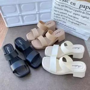 발편안 여름 샌들 웨지 통굽 슬리퍼 키높이 슈즈 웨지힐 웨지통굽