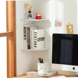 코너 수납 선반 모서리 걸이 공간활용 다용도 40cm