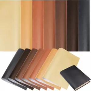 책 제본용 웨비디 14개 천 14x10인치 PU 가죽 표면 및 종이 뒷면 7가지 컬러 앨범 스크랩북 아카이브 커버