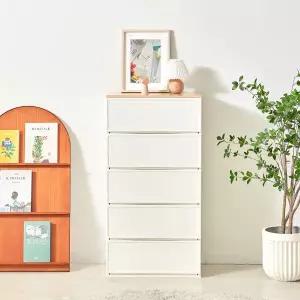 씨밀렉스 다용도 서랍장 래폴드 수납장 600L 5단 아이방 침실 가구 MNA