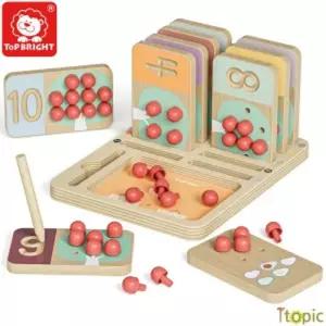 탑브라이트 과일나무 열매끼우기 숫자학습 (121137)끼우기놀이 놀이판 교구 익히기 교육 원목 우드