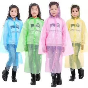 일회용 우비 10P 우의 레인코트 여행용 행사용 등산 캠핑1회용비옷 여성 남성 야자 성인 여성용