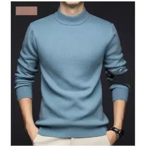 아고스또 청 니트 폴라 남자폴라니트 스웨터 올오버 기모 앙고라 반 UNO1