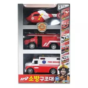 유아동 후릭션 사운드 자동차 119소방구조대 세트어린이미니카 남아선물 조카 장난감완구 크리스마스 작동