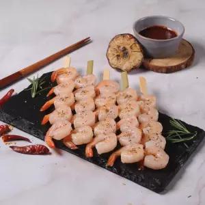 VDG 허브갈릭새우꼬치 200g 5간편꼬치 야외음식 간편 캠핑 캠핑용 바베큐