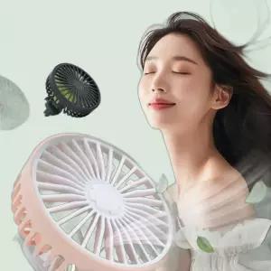 [지사안전] 차량 차량용 자동차 LED 차량용 송풍구 USB 선풍기 (본품)