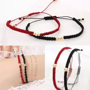 우정팔찌 GOLD 골드 볼 행운 매듭 끈 팔찌 8종 택1 14K