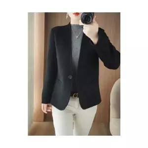 여자 정장자켓 울 리버시블 캐시미어 코트 모직 쇼트 슈트 MACHI1